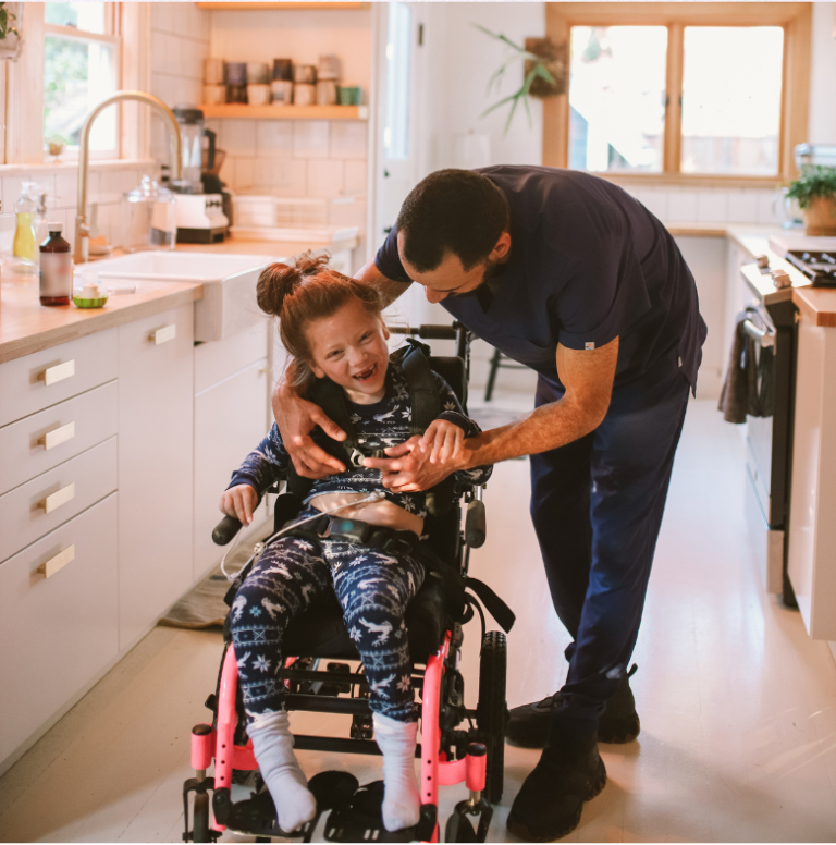Support worker providing in home care for NDIS respite care participant MasRic Health Registered NDIS Service Provider in Geelong and Surf Coast