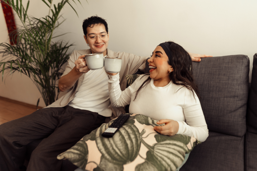 A support worker and participant sharing a cuppa Masric Health NDIS Registered Support Provider